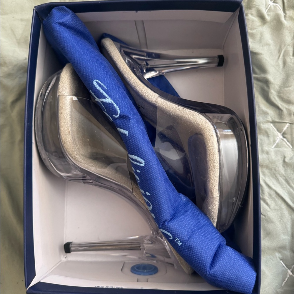 Clear platform Heel. Dancer heels.